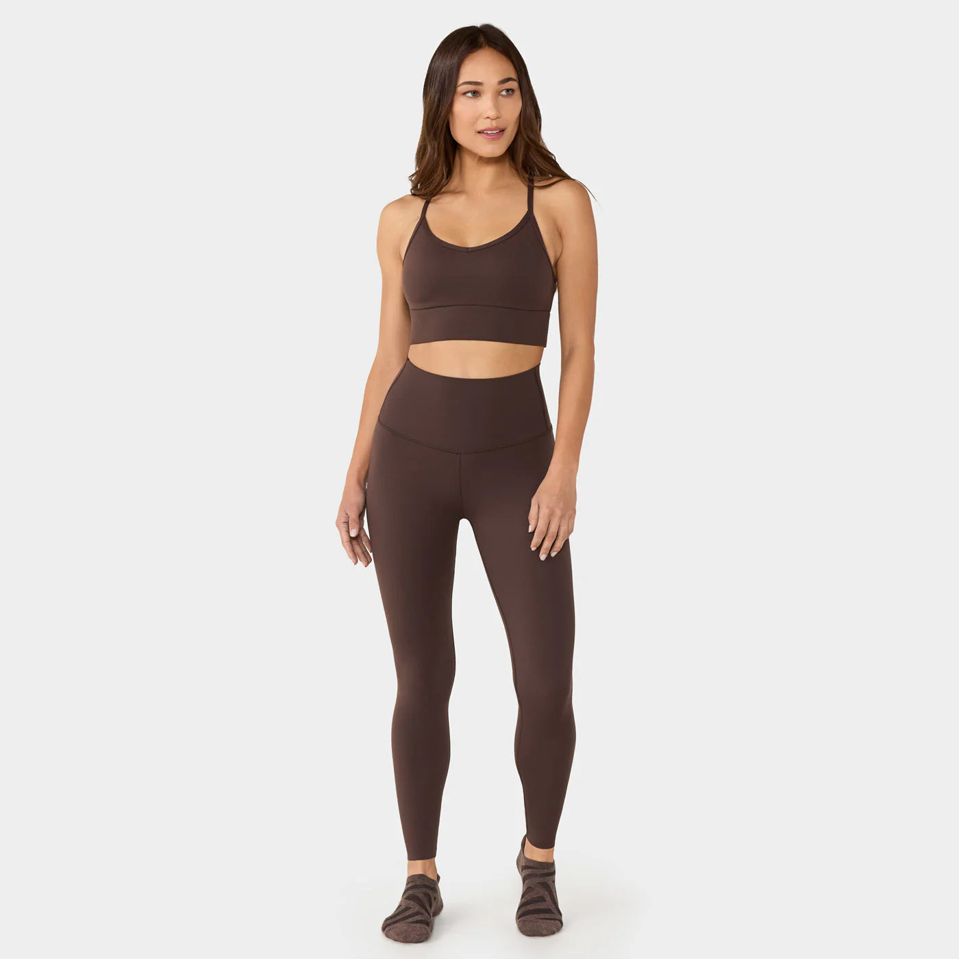 High Waisted Leggings Espresso