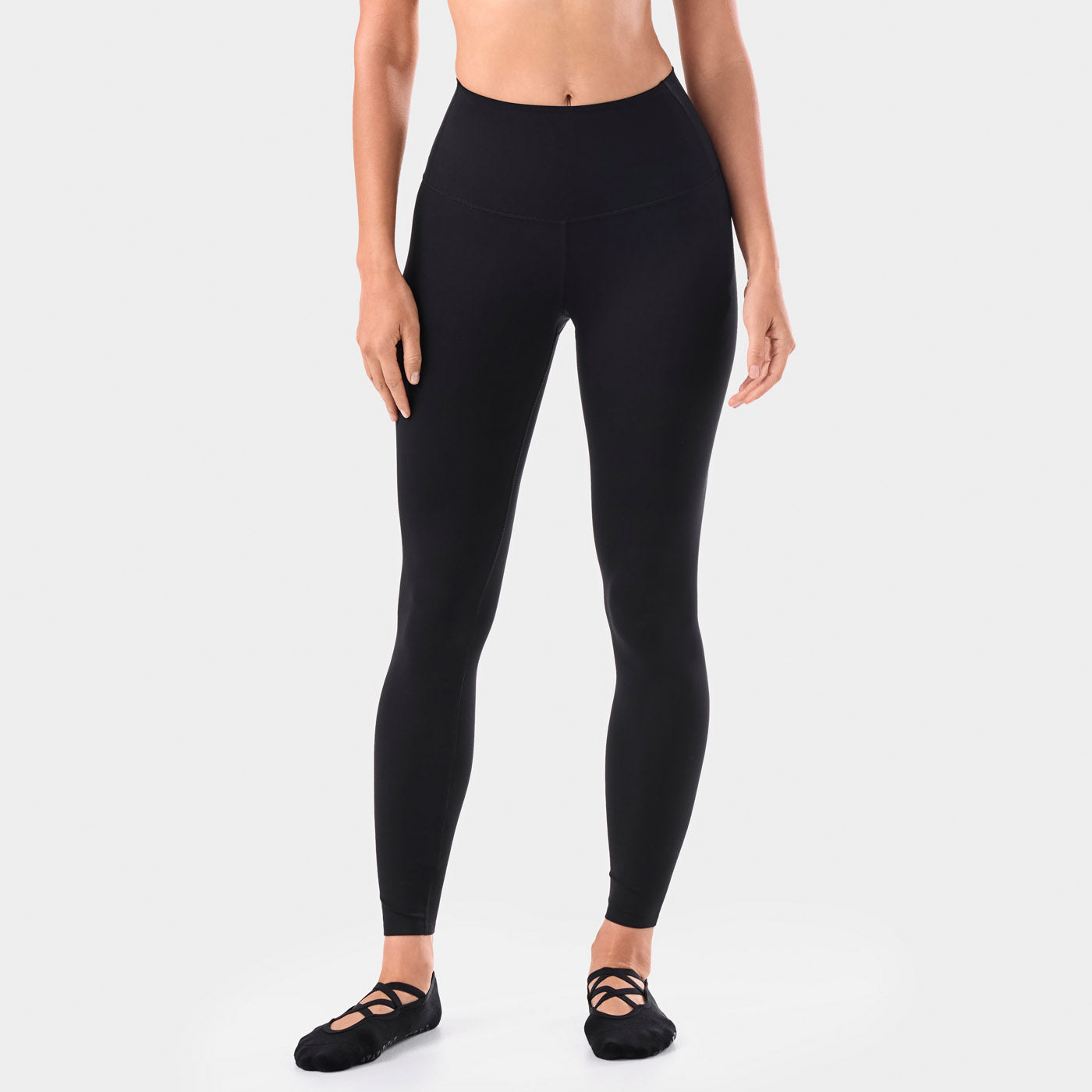 High Waisted 7/8 Leggings Ebony