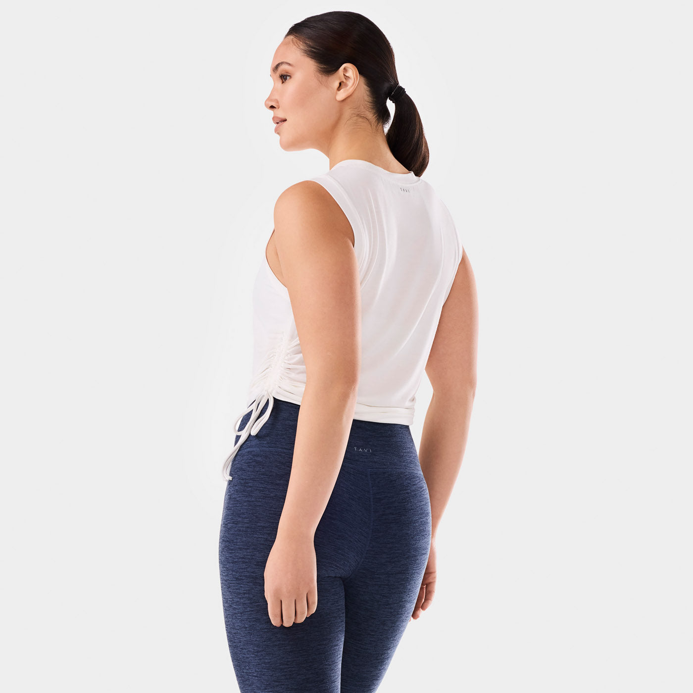 Crop Side Tie Tank Coconut