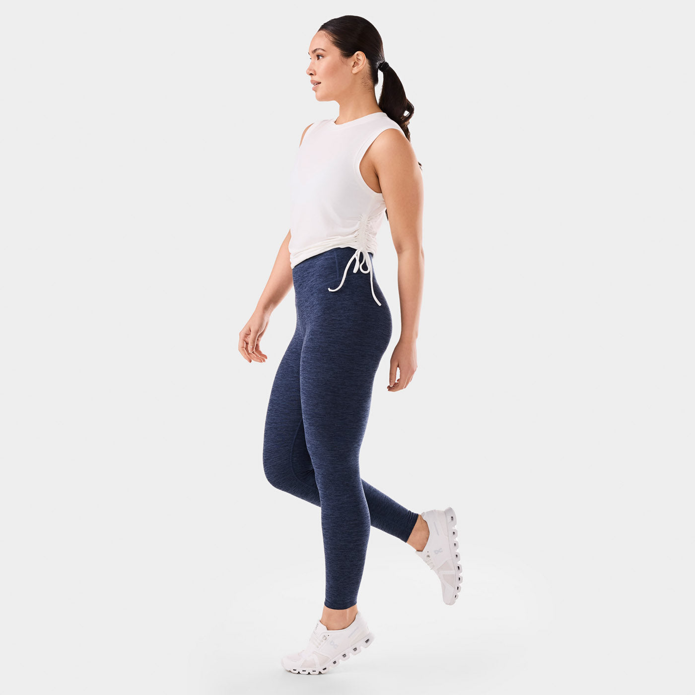 Crop Side Tie Tank Coconut