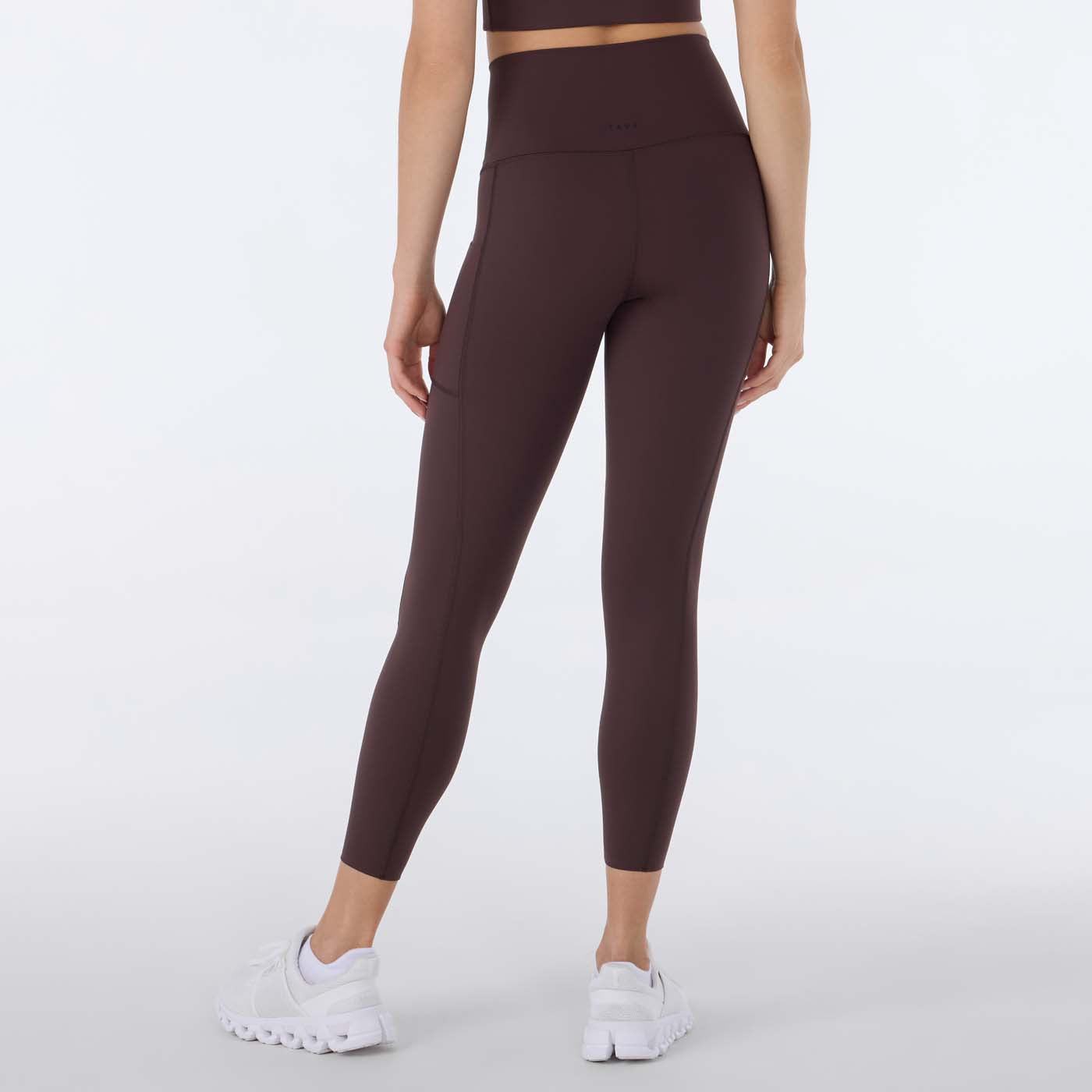 High Waisted Pocket 7/8 Legging - Espresso