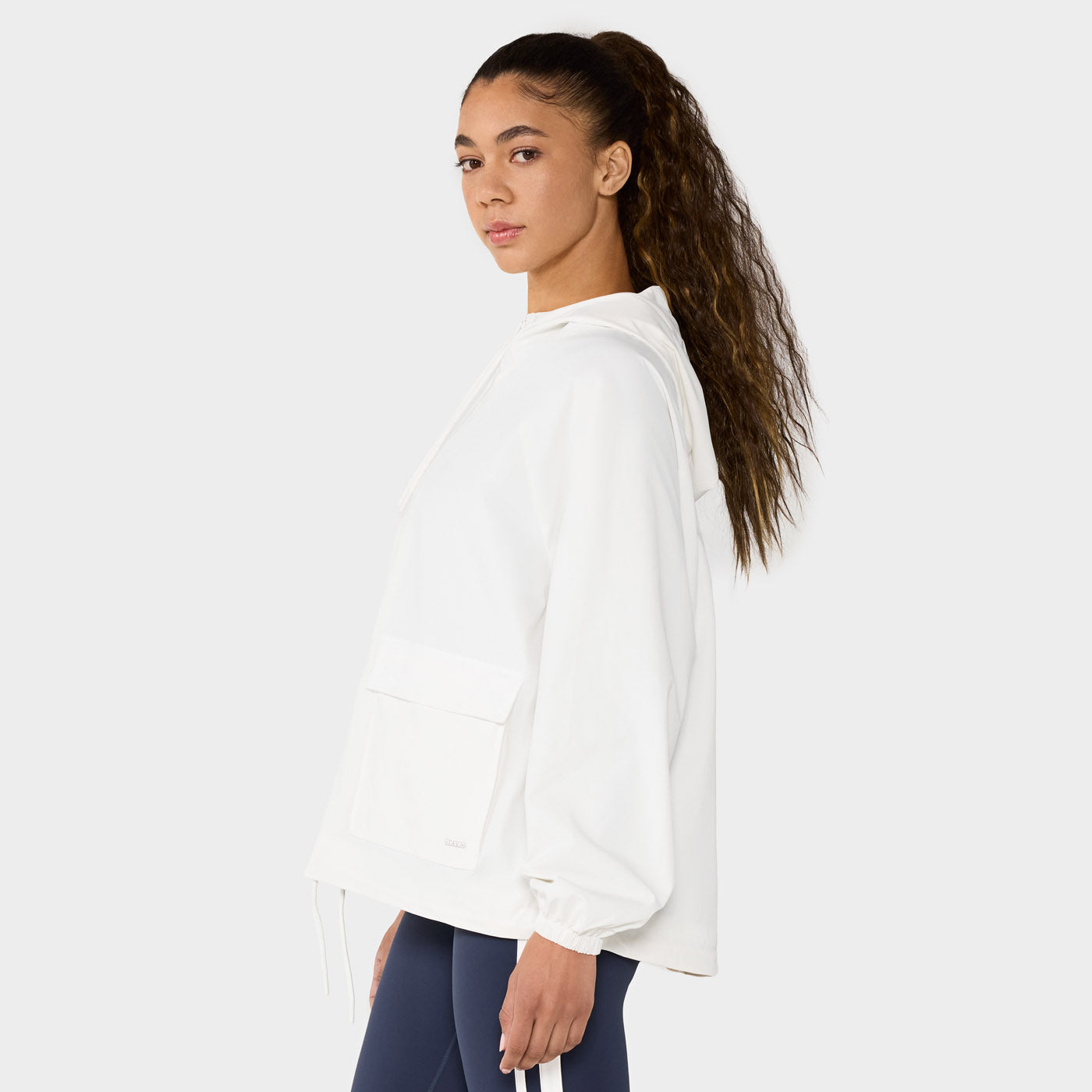 Ascend Hooded Windbreaker Coconut