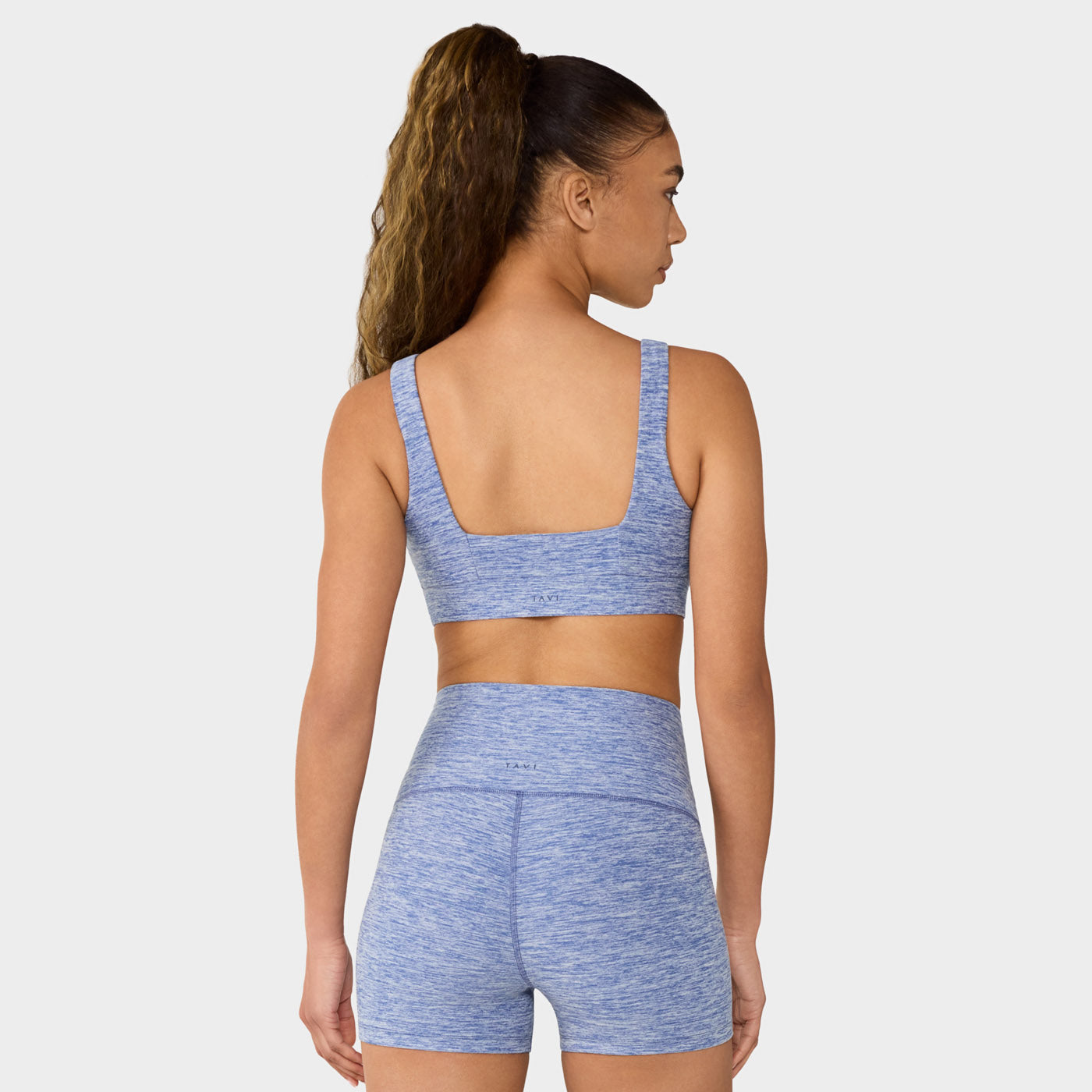 TaviCloud Square Neck Bra Serene Blue Space Dye