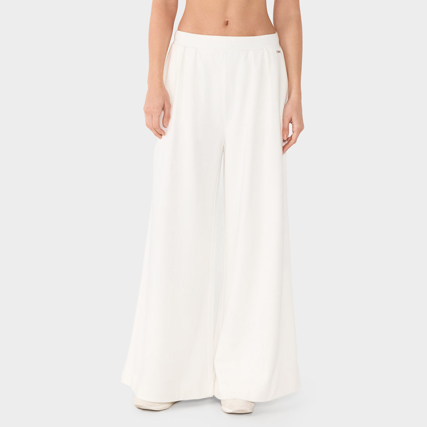 French Terry Wide Leg Sweatpant Coconut