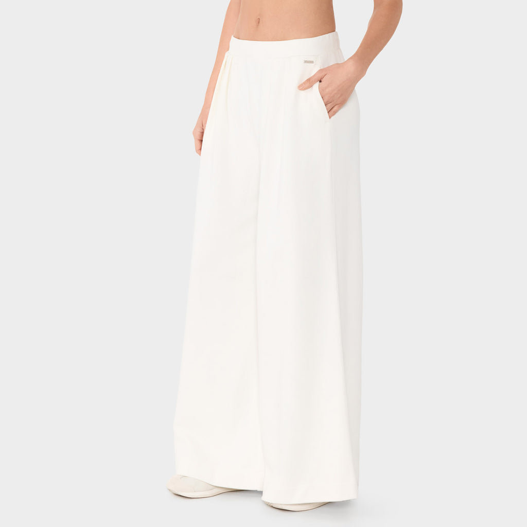 French Terry Wide Leg Sweatpant Coconut