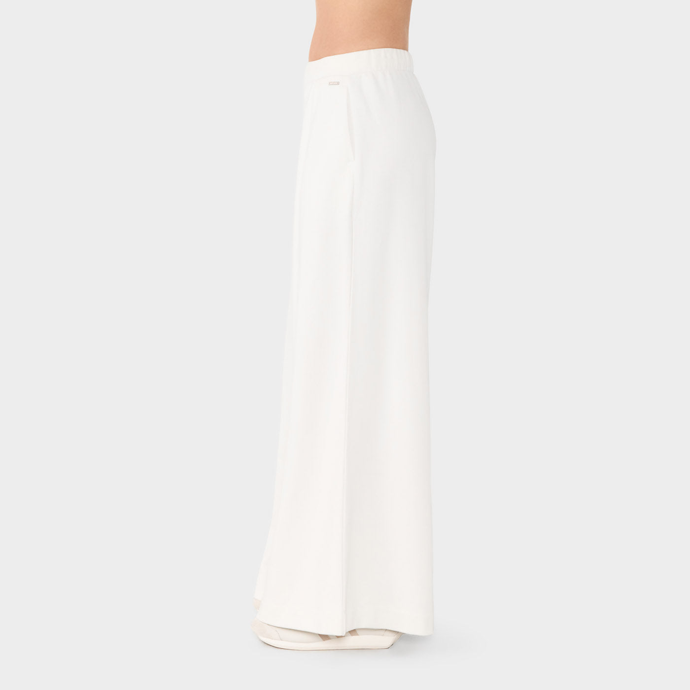French Terry Wide Leg Sweatpant Coconut