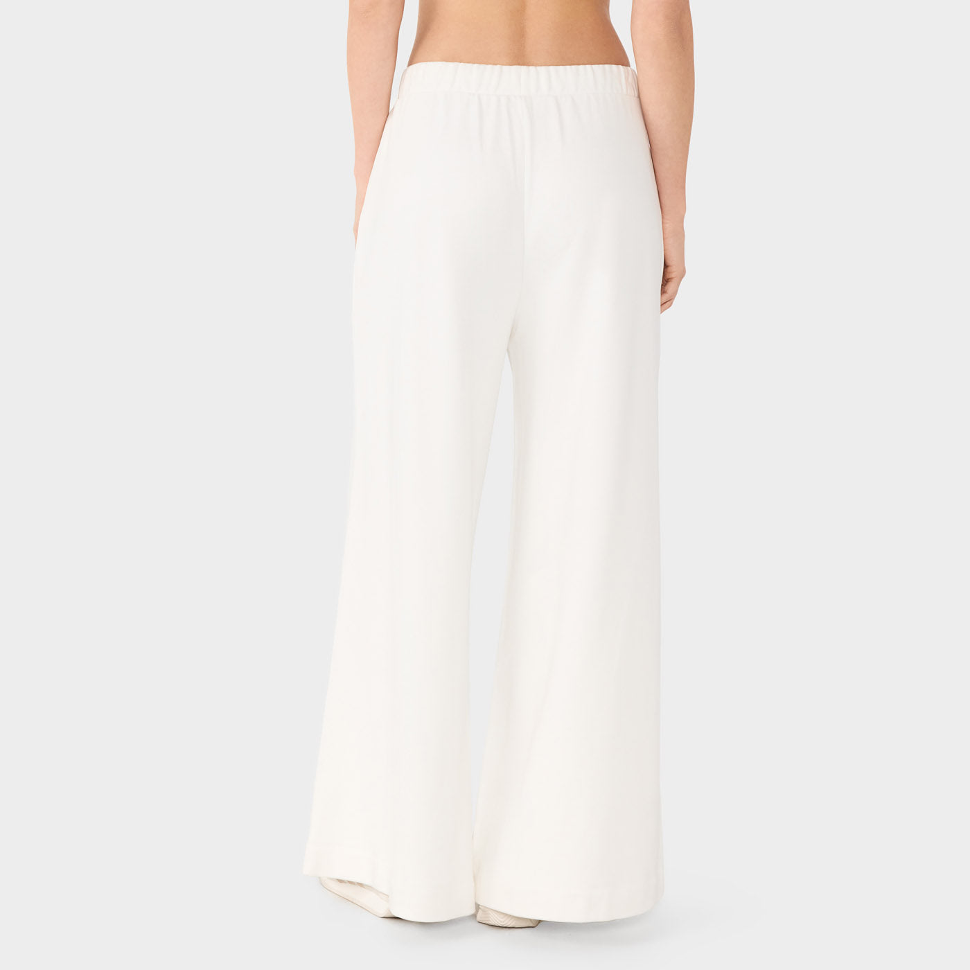 French Terry Wide Leg Sweatpant Coconut