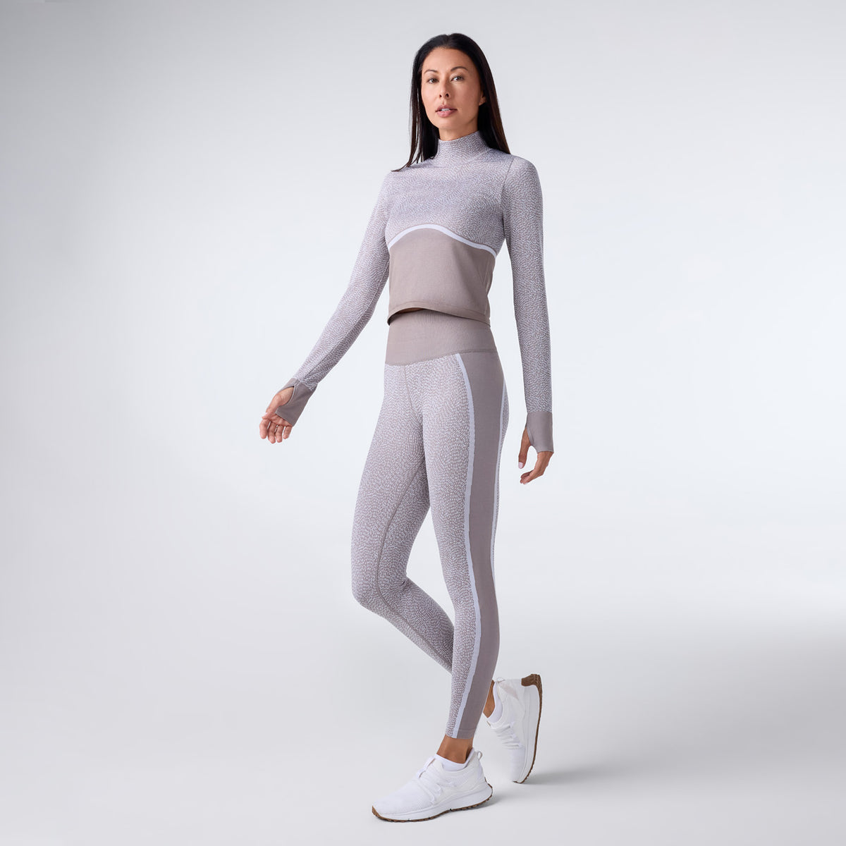 Seamless Jacquard 7/8 Rib Legging