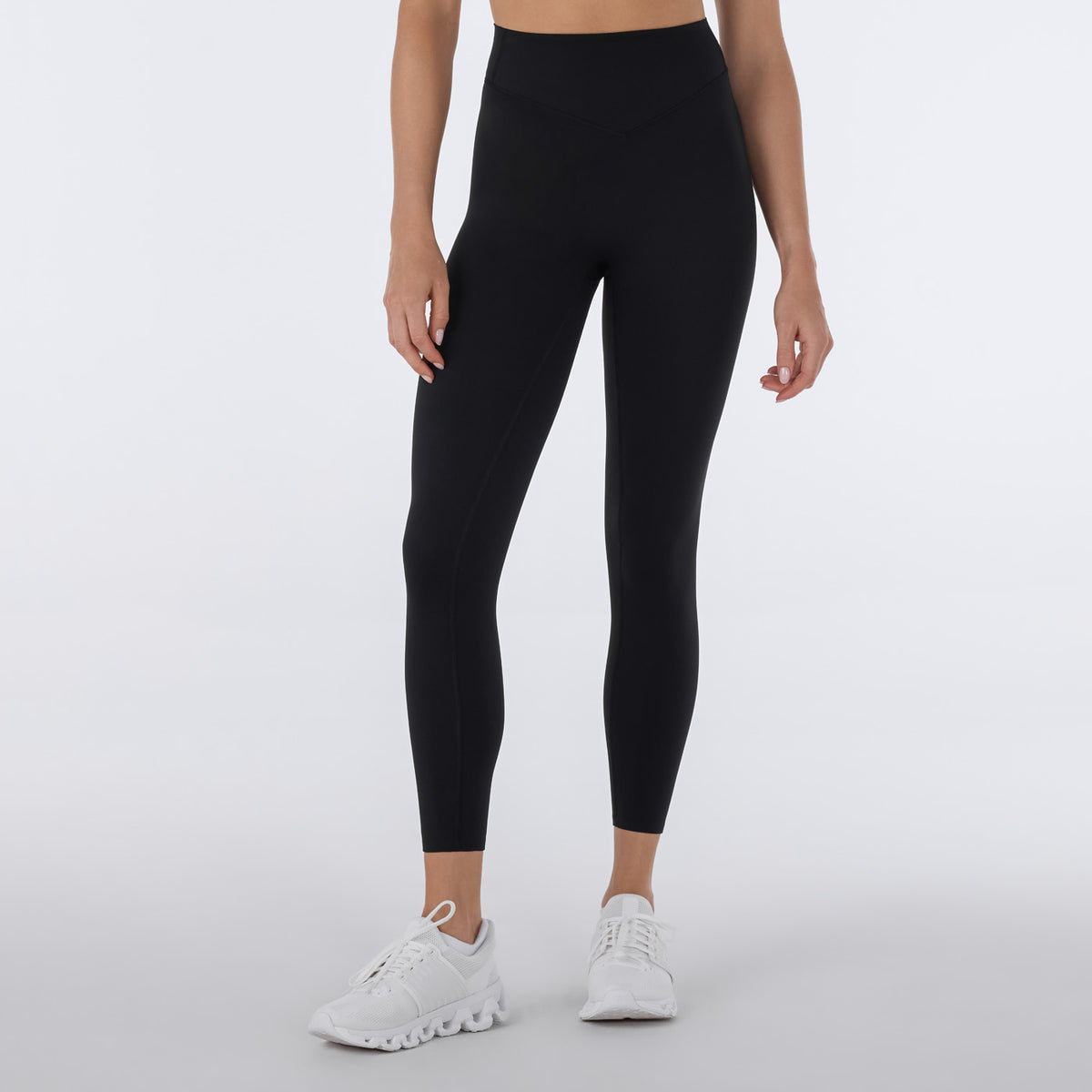 High Waisted 7/8 Smooth Rise Legging - Ebony