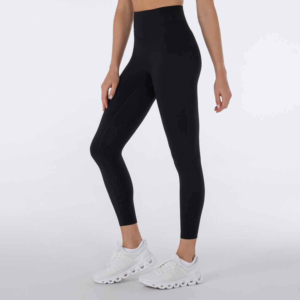 High Waisted 7/8 Smooth Rise Legging - Ebony