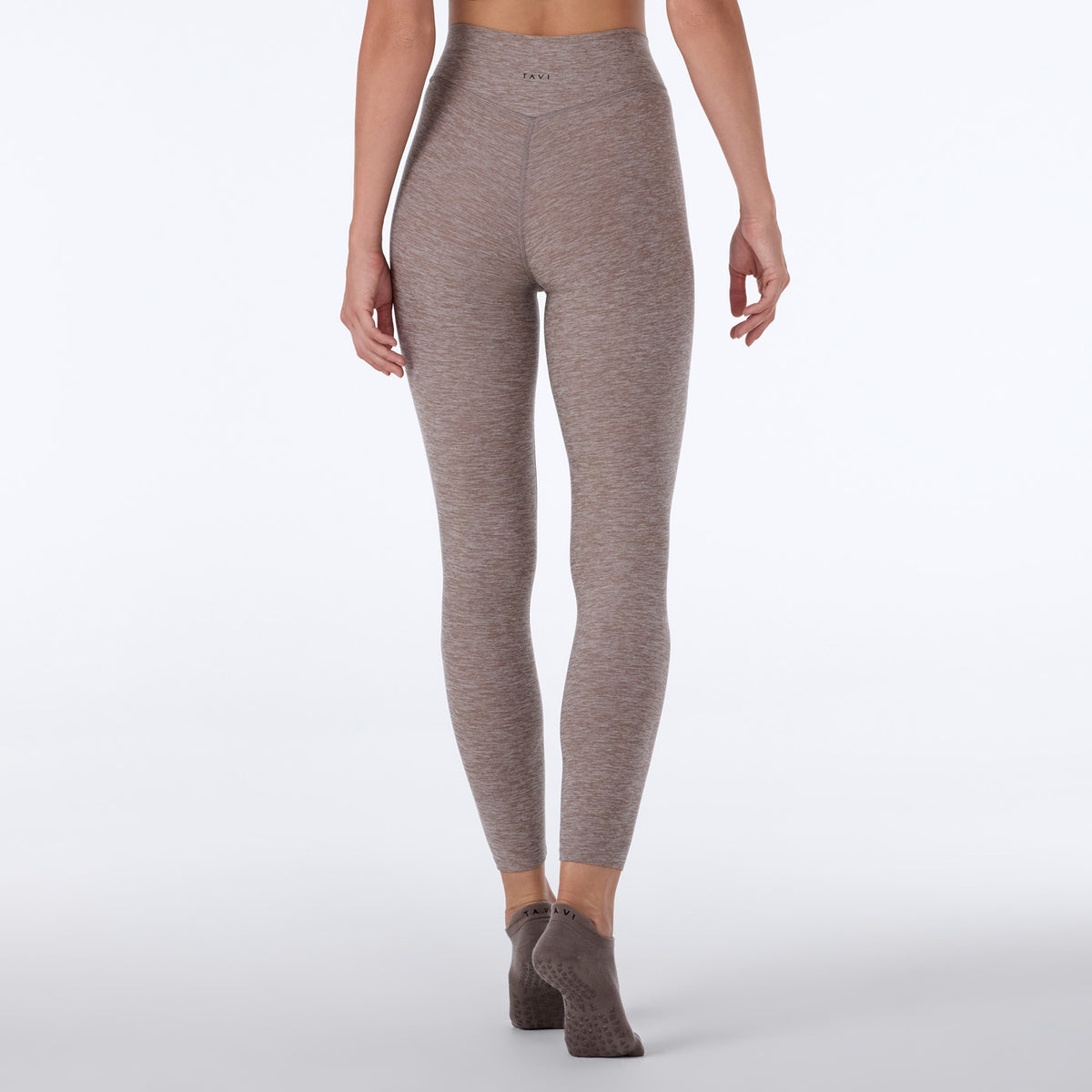 TaviCloud High Waisted 7/8 Smooth Rise Legging - Pebble