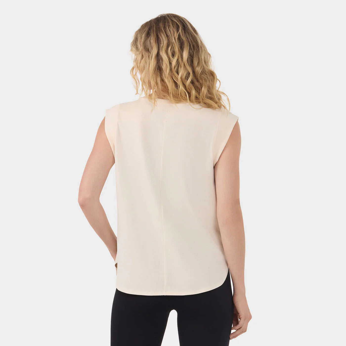 Cap Sleeve Crewneck Tee Candlelight