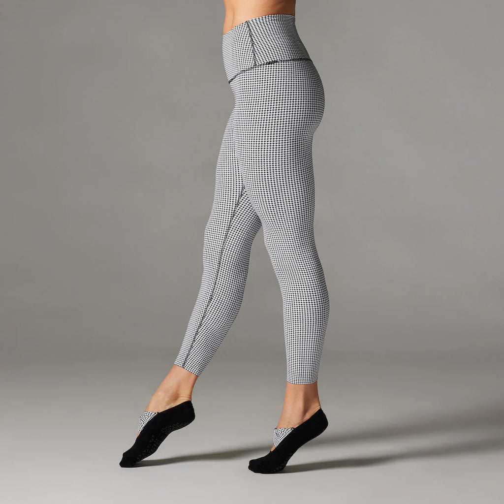 High Waisted 7/8 Leggings Houndstooth