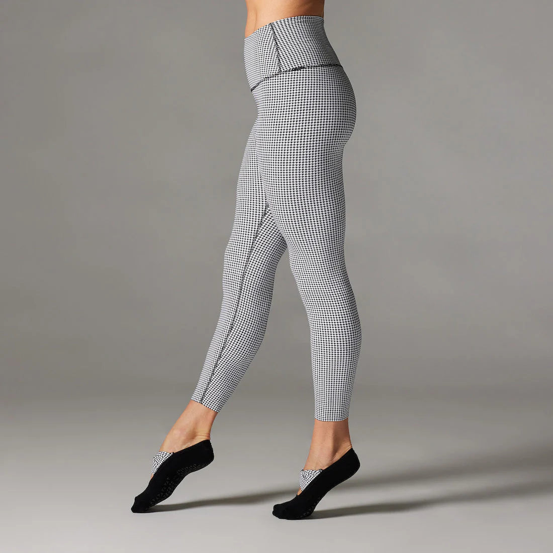 High Waisted 7/8 Leggings Houndstooth