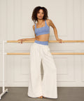 French Terry Wide Leg Sweatpant Coconut